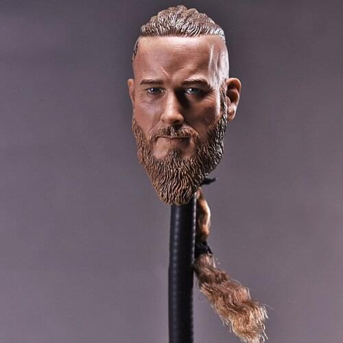 1/6 Viking soldier head sculpture military ancient theme for 12 inch action figure