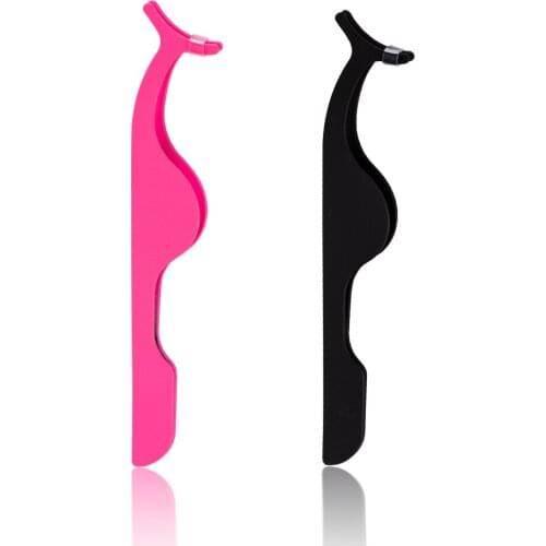 1 Pcs High Quality Eyelashes Extension Auxiliary Clips Clamp Stainless Steel Tweezers Practice Beauty Eye Lash Makeup Tools