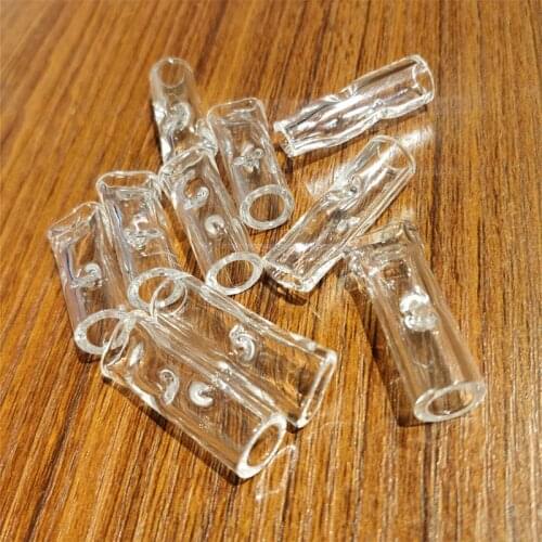 10pcs Glass Cigarette Holder Tube For Tobacco Cigarettes Smoking Smoke Filter Pipe Mouthpiece Hookah Drop Shipping Costomize