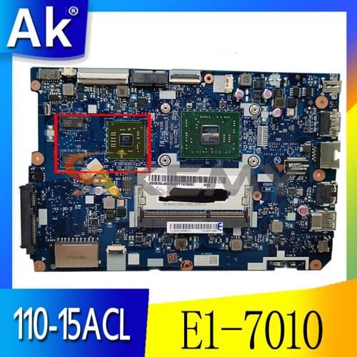 Akemy CG521 NM-A841 Motherboard For Lenovo 110-15ACL Laptop Motherboard CPU E1-7010 R5 M430 2G DDR3 100% Test Work
