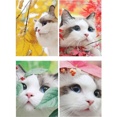 Muxun 5d Diy Diamond Painting Animal Selling Cute Cat Art Diamond Embroidery Cross Stitch Mosaic Home Decoration Gift Handmade