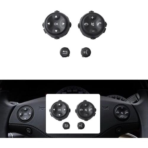 Car Multifunction Steering Wheel Button For Mercedes-Benz W221 S-Class S280 S300 S350 S400 Black