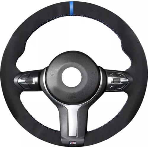 Car Alcantara Material Suede Steering Wheel Cover for BMW F87 M2 F80 M3 F82 M4 M5 F12 F13 M6 F85 X5 M F86 X6 F33 F30 M Sport