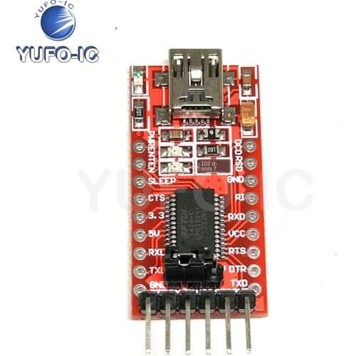 Free Ship 1PCS USB TTL Support 3.3V 5V FT232 MiniUSB Interface New