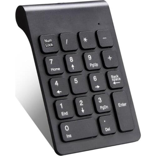 2.4GHz Wireless Numeric Keypad 18 Keys Digital Keyboard for Accounting Teller Q1JF