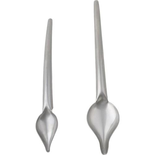 DIY Stainless Steel Chocolate Large Pencil Filter Spoons Spelling Spoon Cake Decoration Baking Tools Accessories Kitchen Gadget