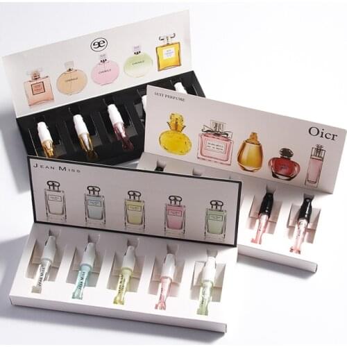 3ml*5 JEAN MISS Brand 1 Set Perfume For Women Long Lasting Fresh Eau De Toilette 5pcs Lady Flower Fruit Parfum With Gift Box