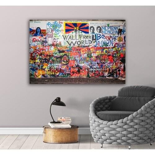 British Satire Pictures Street Wall Graffiti Art Canvas Paintings Abstract Art Printing Monkey and Freedom Posters Art