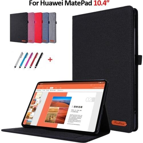 Coque For Huawei Matepad 10.4 Case Cowboy Flip Stand Cover Funda For Huawei Matepad Case 10.4 inch Tablet Case + Pen