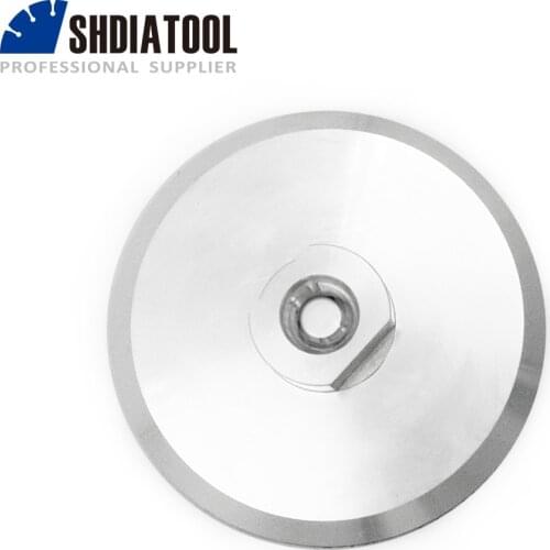 SHDIATOOL 1pc Aluminium Based Backer For Polishing Pad Diameter 100mm M14 Adapter 4inch Nylon Backing Pad Holder