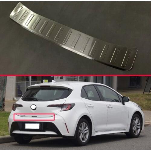 For 2019 2020 Toyota Corolla E210 Sport Hatchback Auris Stainless steel rear bumper protection window sill outside trunks decora