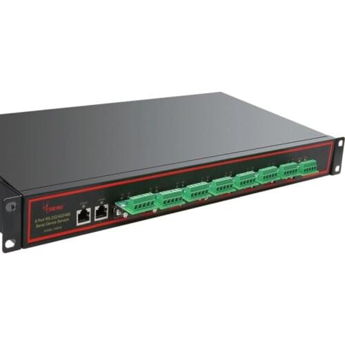 Ethernet to 8 port RS232 RS485 converter industrial multiple serial device server