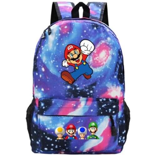 Hot sale Mario Backpack Students Boys Girls Back to School Gift School Bags fashion New Childrens backpack Teens Travel Mochila