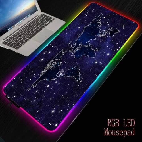MRGBEST space Continents Map mat Gaming all size Rubber and Precision weaving cloth pads Ordinar /RGB LED mouse-pad