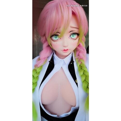 KXZ04)Customize Half/Full Head Female/Girl Resin Japanese Cartoon Character Animego Cosplay Kigurumi Mask Crossdressing Doll