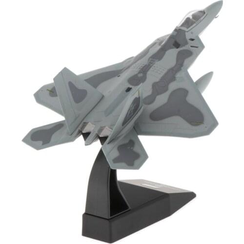 1/100th Plane Model Airplane Model American F-22 Fighter Raptor Aircraft Model Diecast Metal Airplanes Plane Toy Gift