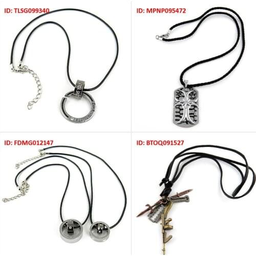 Fashion Jewelry Necklace Pendent Circle Ring Retro Cross Rhinestones Circles Pair Sword Bone Gun