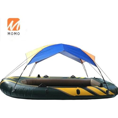 Inflatable Boat Fishing Sunshade Rain Canopy Kayak Kit Canopy Top Cover Folding Sunshade Boat Tent Kayak Accessories for 3-perso