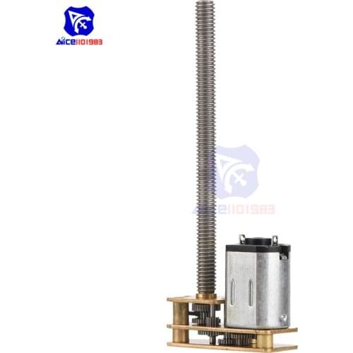 Diymore 1024GA20-N20*M455 3V DC Gear Motor Thread Flip N20 Reduction Gear Motor M4 x 55mm Shaft