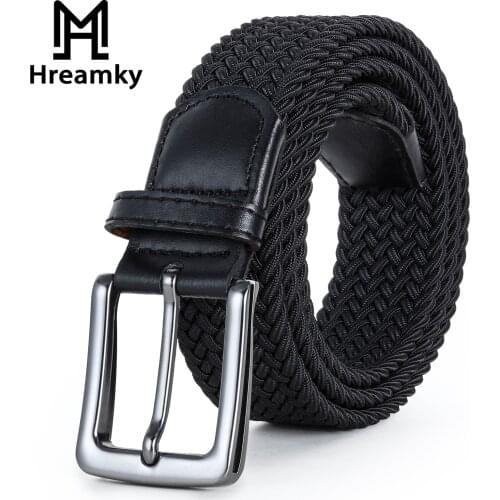 Plus-size 100-190 Cm 31-75 Inches Woven Elastic Belts Both Men and Women Practical Leisure Woven Belts