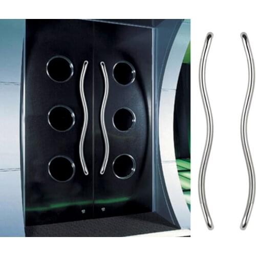 Entrance Door Handle 32*900mm,S-bend Pipe Stainless Steel Pull Handles Used For Glass,Wooden,Frame Doors HM82