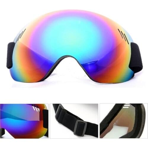 Outdoor Ski Goggles Skiing Snowboard Goggles Men Women Anti-Fog UV Protection Spherical Lens Frameless Snow Cycling Goggles