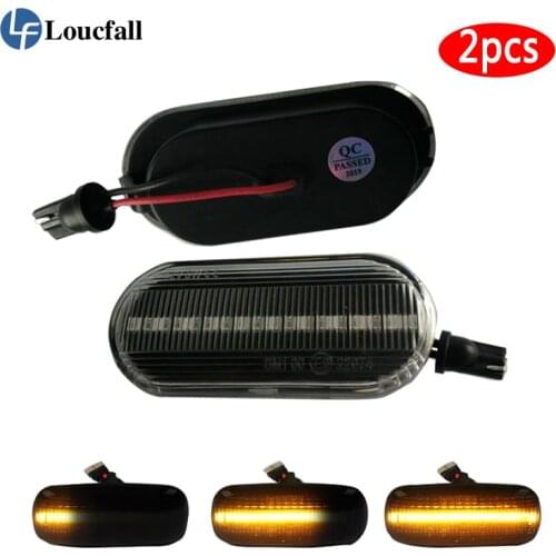 Universal LED Dynamic Side Light Indicator Marker Signal Lamp Sequential Flashing For VW MK4 Jette Bora Golf Car Accessories