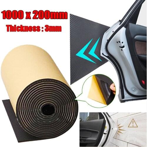 1 Roll 100cmx20cm Car Door Protector Garage Rubber Wall Protective Mat Guard Bumper Safety Parking Car Door Protection Mat
