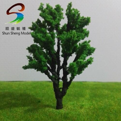 20pcs H :70mm Manufacturer Scale Train Layout Set Model Scale Wire Trees in size Dark Green
