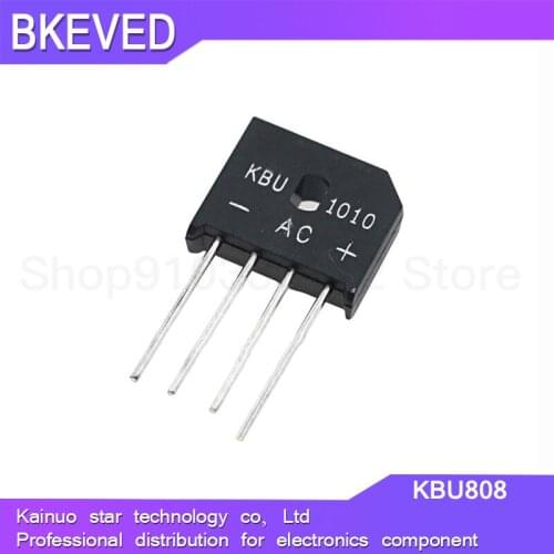 5PCS KBU808 KBU-808 8A 800V diode bridge rectifier new and original IC