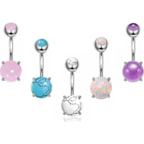 5 pcs/set New belly button rings navel environmental leaves fashion leaf body fake nose piercing nombril jewelry safety steel