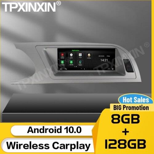 8+128G Car Stereo Receiver Android 10 For Audi A4 2009 2010 2011 2012 2013 2014 2015 2016 BT GPS Audio Auto Navigation Head Unit
