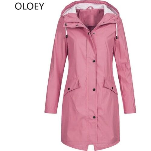 Hooded Raincoat Windbreaker Lightweight Jackets Poncho Rain Coat Abrigo Mujer Raincoat Women Yellow Jacket Plus Size Windproof