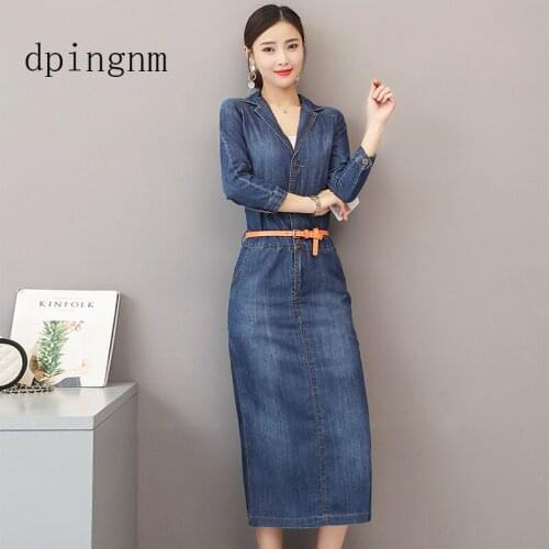 Модные джинсовые платья Dpingnm China At AliExpress