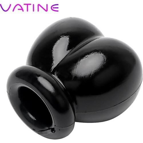 IKOKY Sex Toys For Men Chastity Cage Penis Rings Cock Ring Delay Ejaculation Scrotum Bondage Restraint Ball Stretcher