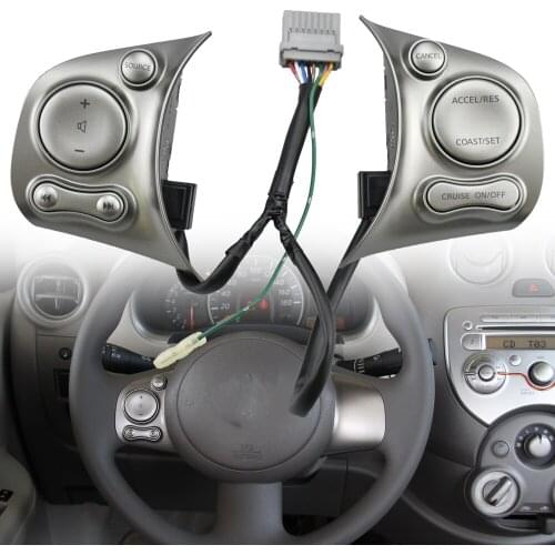 Steering Wheel Control Buttons for nissan sunny march k13 Remote button Audio Volume Control cruise button switch
