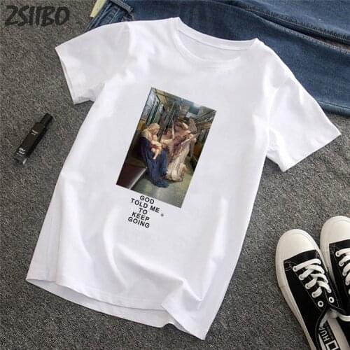 Mens T-Shirts Virgin Mary Male t shirt 2019 Funny Printed Short Sleeve Tshirts Summer Hip Hop Casual Tops Tees Streetwear M-3XL