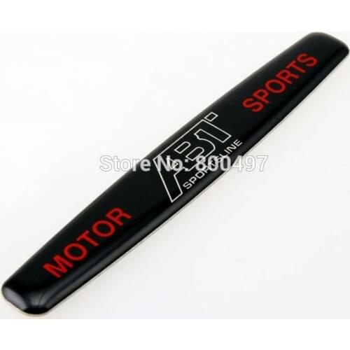 Newest 3D Car Styling Aluminum Glue Decal Car Trunk Emblem Car Accessories Adhesive Badge for ABT Motor