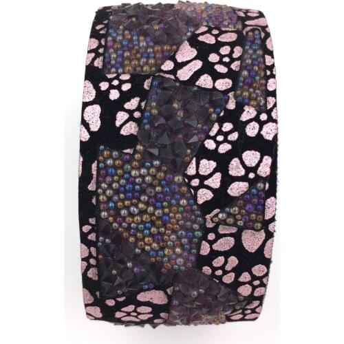 2015 New Leopard European Jewelry Suppliers leather Bangle wrap bracelet for women girl