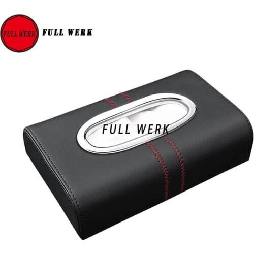 High Quality PU Car Dashboard Armrest Tissue Box Paper Holder Case Cover Storage Box Container with Mat Interior Accessories