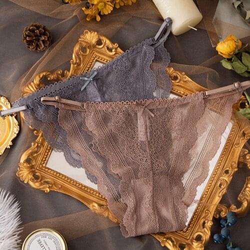 Sexy G String Women Panties Seamless Briefs Exotic Girls Underwear Lace Bow Temptation T Back Breathable Lady Thong Underpants