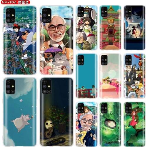 Silicone Case For Samsung A42 A52 A12 A72 A71 A51 A41 A31 A21 A11 A70 A50 A40 A30 A20 A10 S Cute Totoro Spirited Away Ghibli