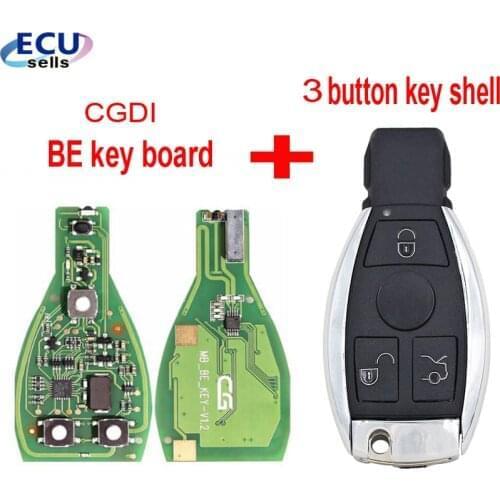 CGDI Smart Remote Key for Mercedes for Benz Supports BGA 315MHz /433MHz Buttons Support all FBS3 and Automatic Recovery