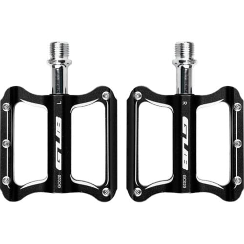 1 Pair Pedals Mountain Bike Pedals for Mountain Cycling Road Foldable Bicycles (Black)