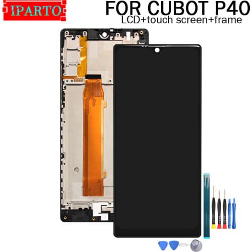 6.2 inch CUBOT P40 LCD Display+Touch Screen Digitizer +Frame Assembly 100% Original LCD+Touch Digitizer for CUBOT P40