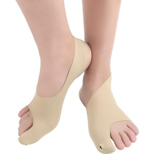 1 Pair Bunion Toe Straightener Bandage Hallux Valgus Corrector Foot Care Orthosis Support Hallux Valgus Bandage Toe Separator