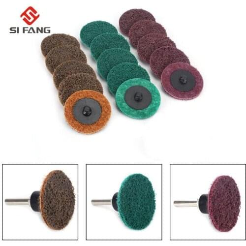 10pcs 1/2/3"Sanding Discs Set Roloc Roll Lock Surface Sanding Disc Roloc Sanding Discs Quick Change Discs for Metal Polishing