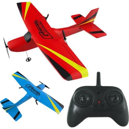 2.4G 2CH Remote Control Plane EPP Foam Glider Airplane Gyro Wingspan Kids Toy
