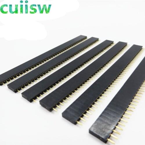 20pcs/lot 40 Pin 2.54 mm Single Row Female Pin Header PCB