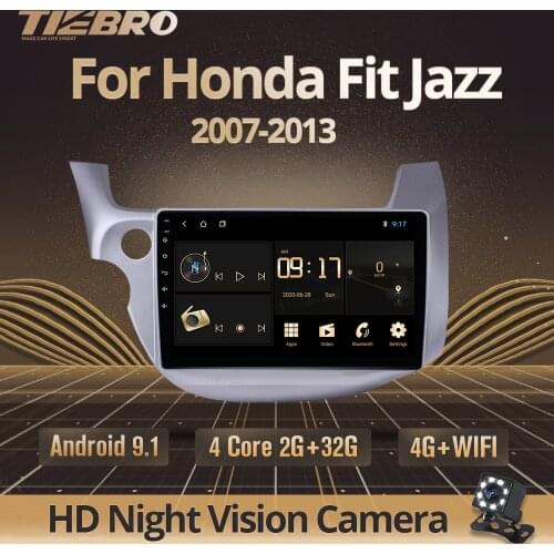 TIEBRO 2DIN Android 9.0 2G+32G Car Radio Multimedia Video Player For HONDA FIT JAZZ 2007-2013 Navigation GPS 2din Autoradio